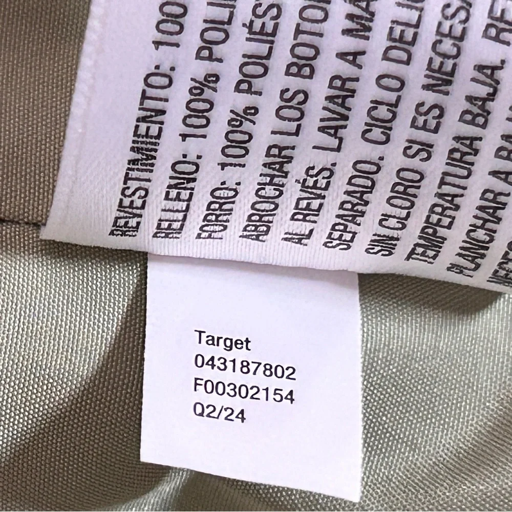 Original Use Quilted Snap Jacket XL Light Olive Green Minimalist Recycled Poly